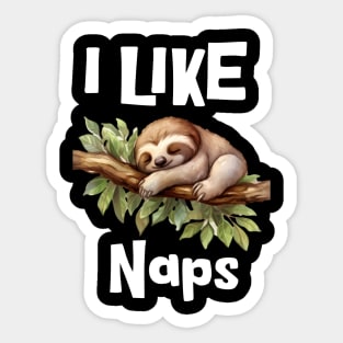 I Like Naps Sticker
